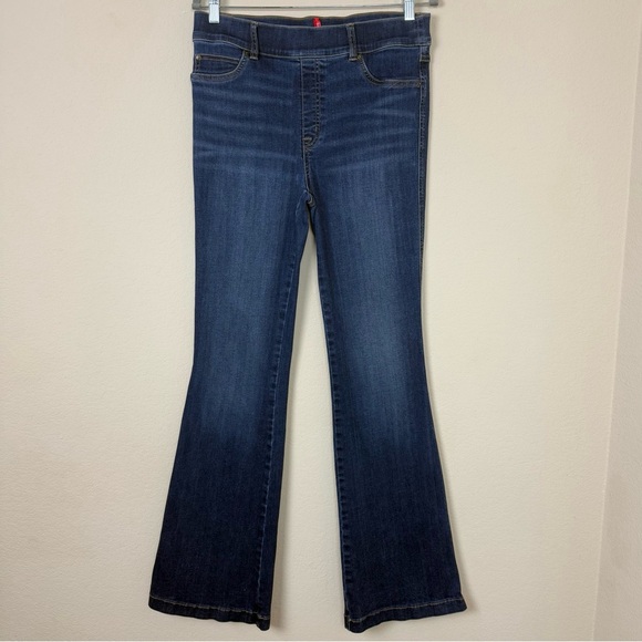 SPANX High Rise Flare Jeans in Midnight Shade - Picture 4 of 13